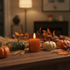 Sienna Glass 3D Flame Candle