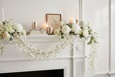 Silver Dollar Eucalyptus Garland | 5.5' Fabric Botanical Accent