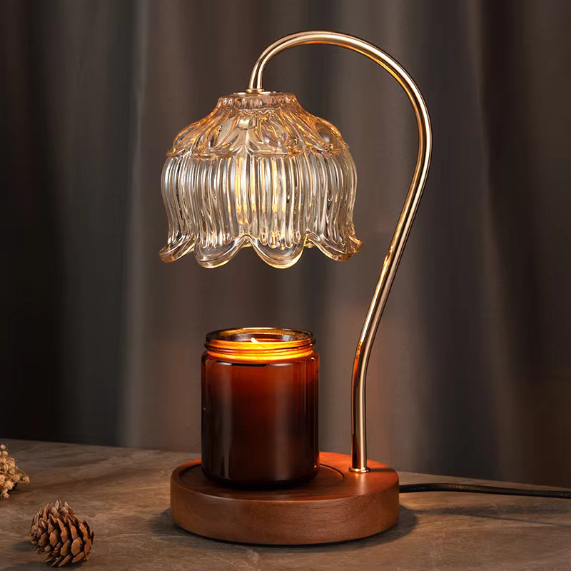 Transparent candle warmer lamp