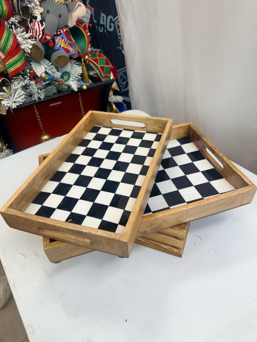 Check nesting trays styled