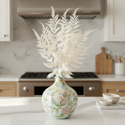 Soft Touch White Fern Bundle — 20" Faux Botanical Stem